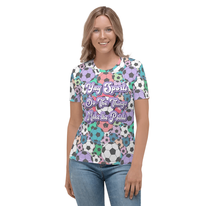 Yay Sports Soccer Football All Over Print T-shirt product image (2)