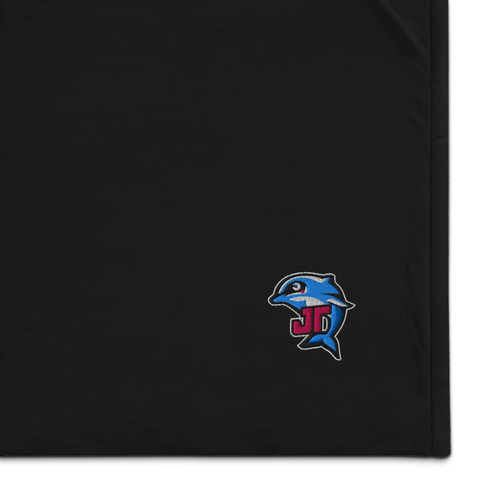Stylized Dolphin Monogram Premium Sherpa Blanket product image (1)