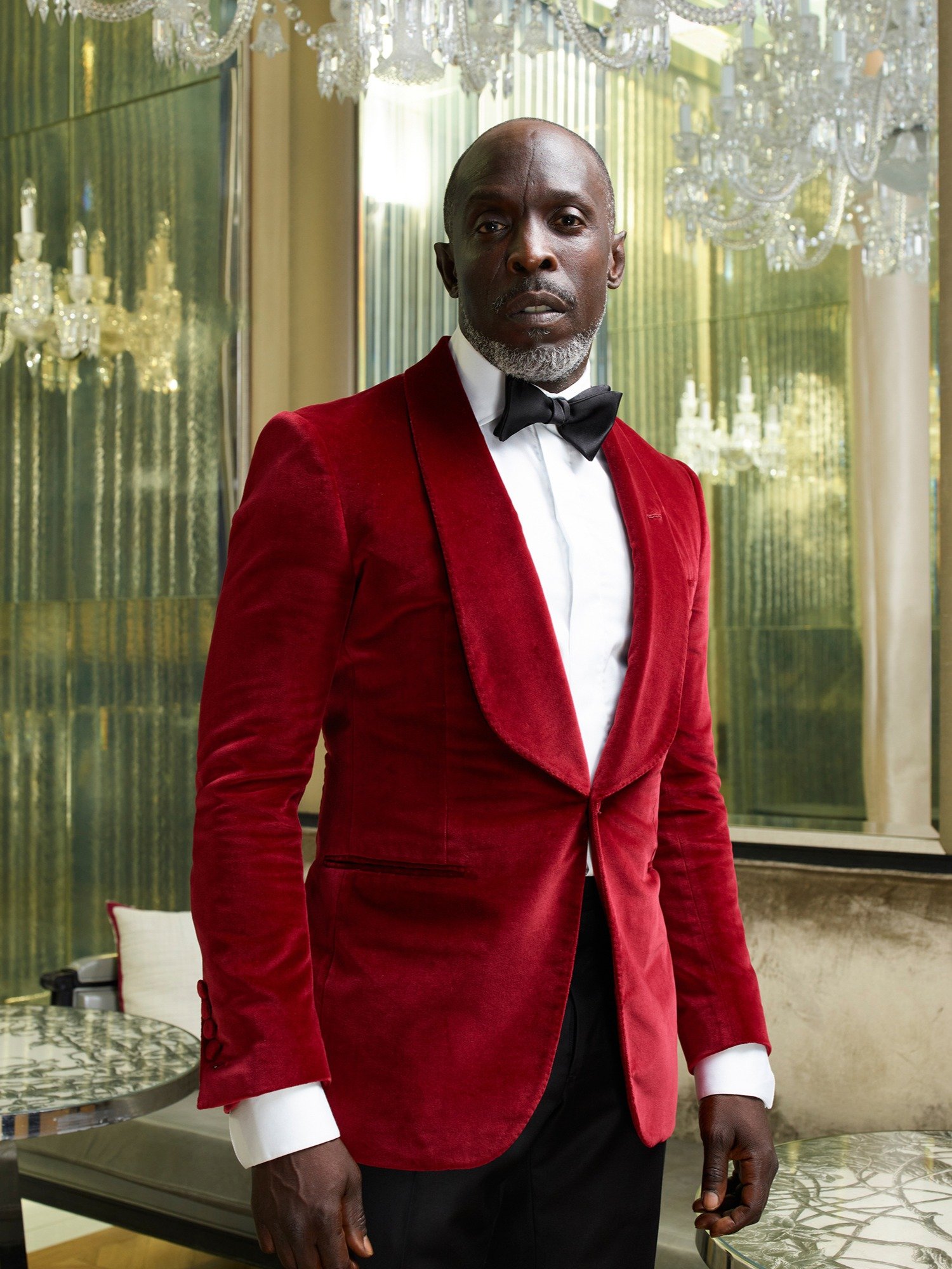 MEN'S BURGUNDY COTTON & SILK DINNER JACKET product image (3)