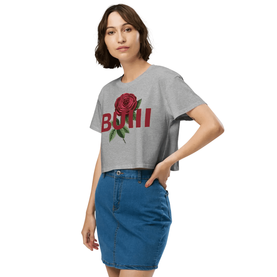 BUIII Logo Rose Crop Tops product image (4)