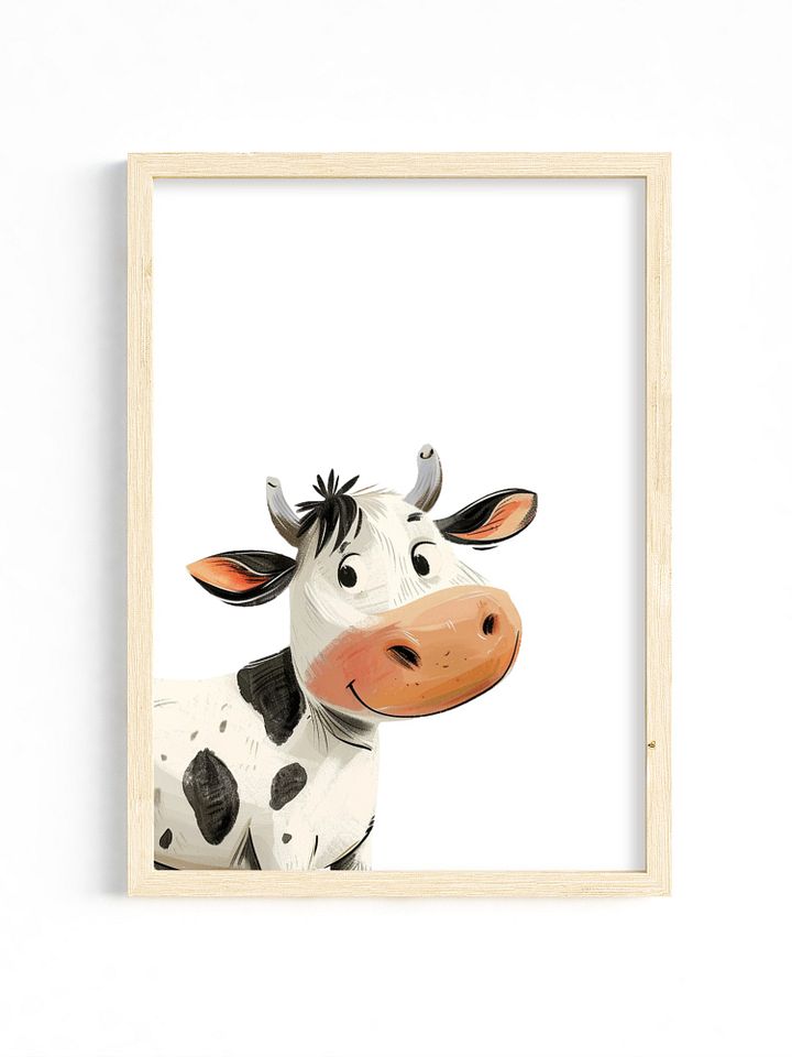 Holstein Cow Nursery Wall Print product image (1)