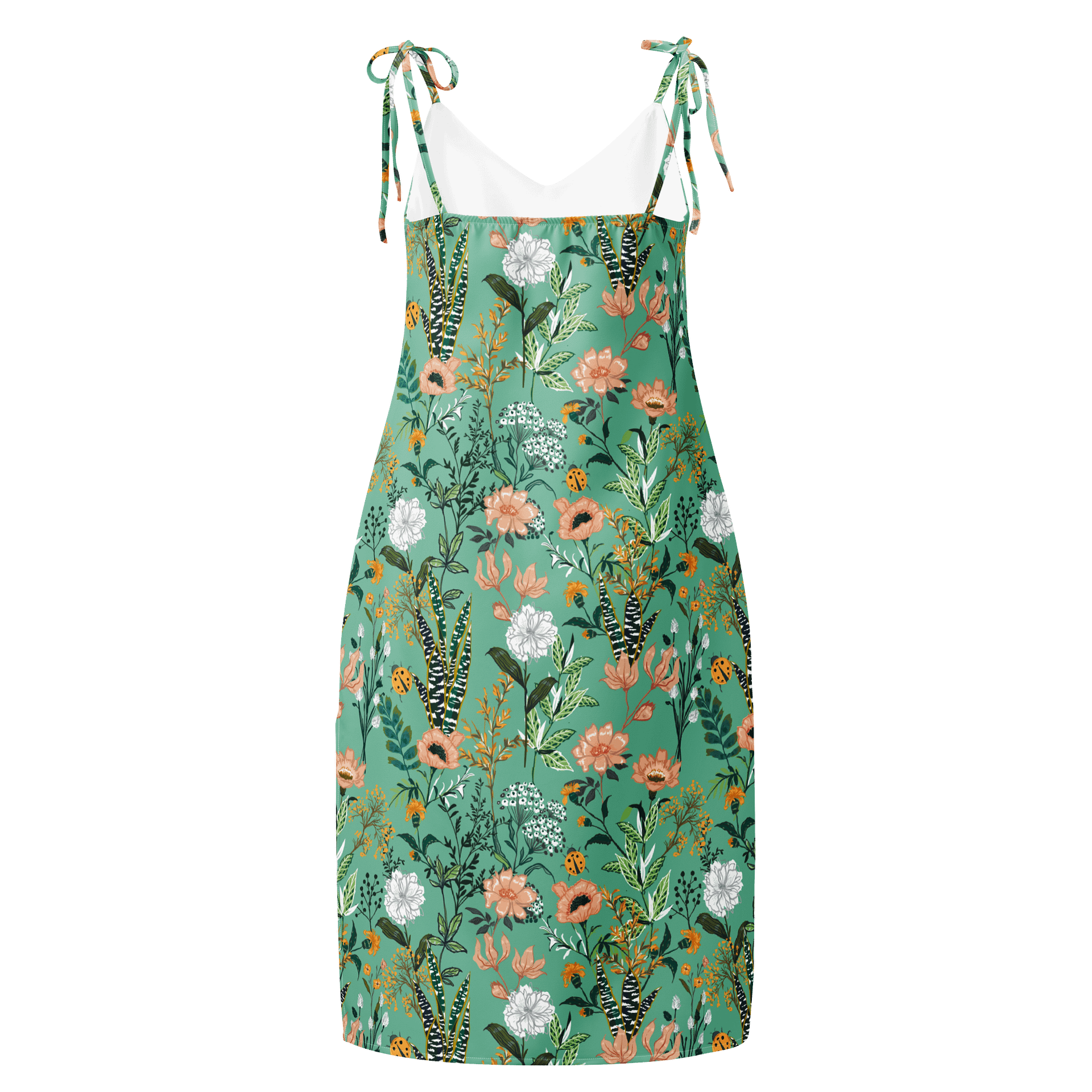 Green Floral Midi Chiffon Slip Dress product image (2)