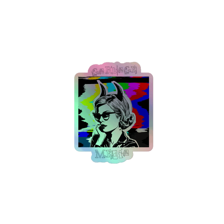 Garbage Media Pop Art Holographic Sticker product image (1)