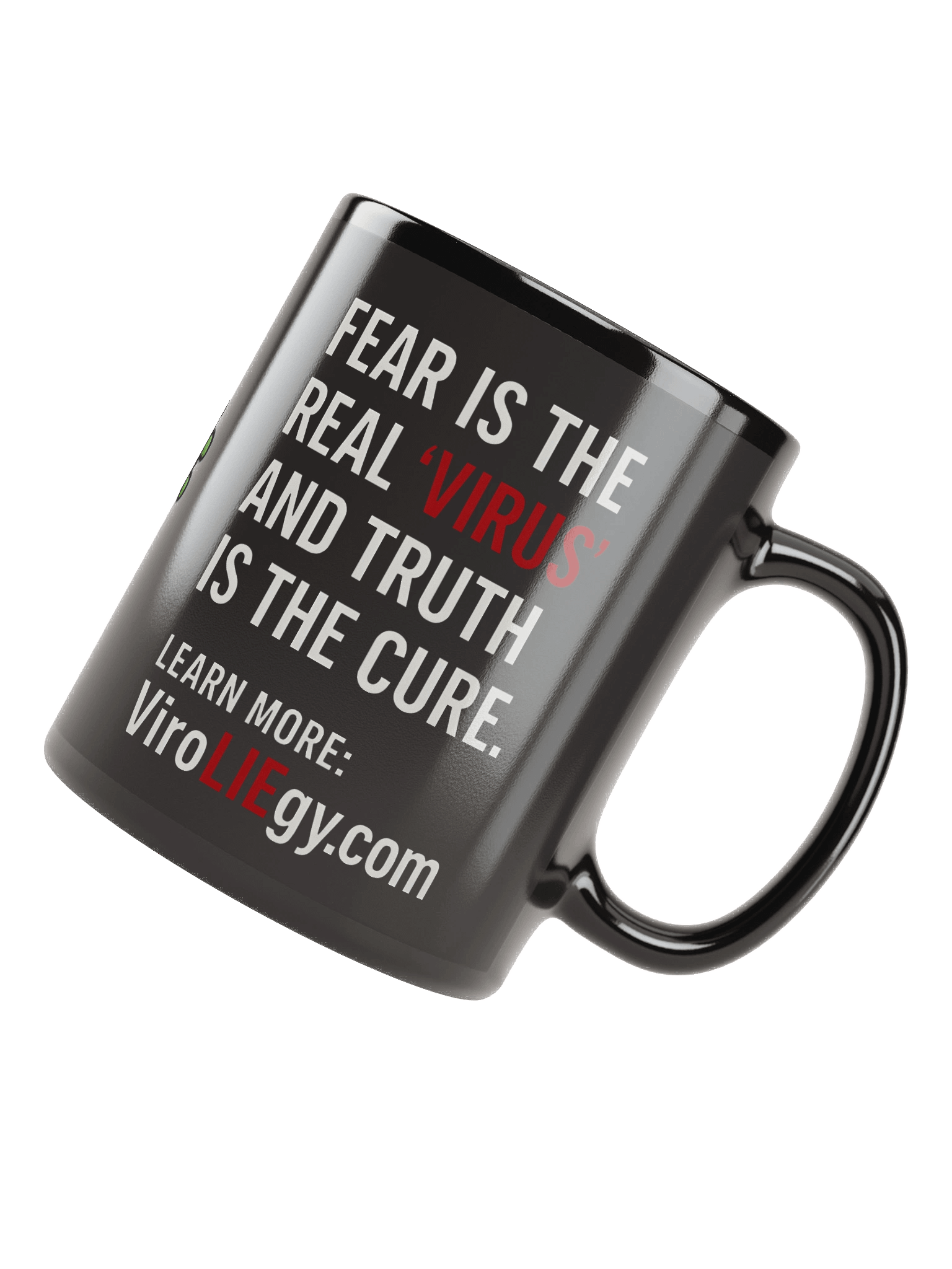No "Virus" Zone - Black Glossy Mug product image (5)