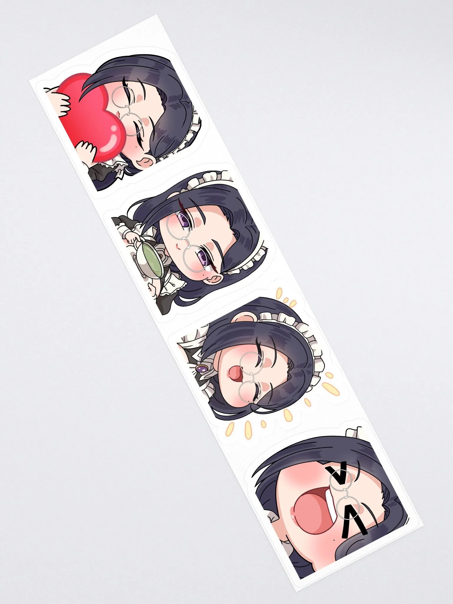 Maid Memoria Chibi Sticker Set A (4-in-1) product image (2)