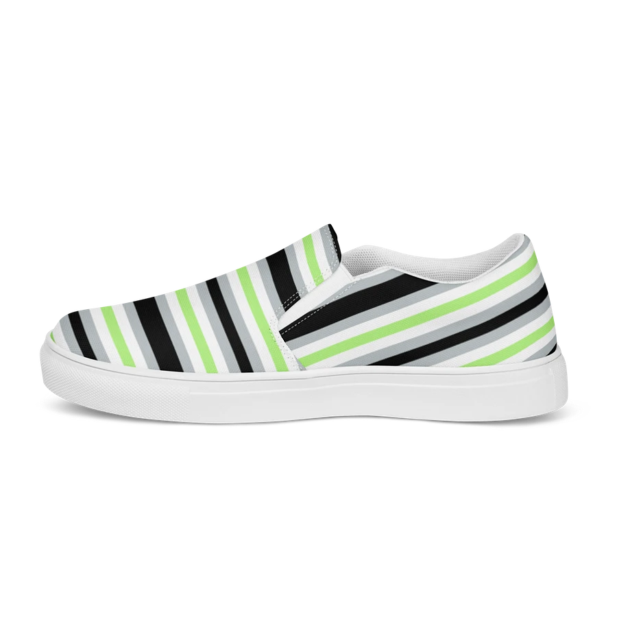 Mens Slip On Canvas - Agender Stripe product image (5)