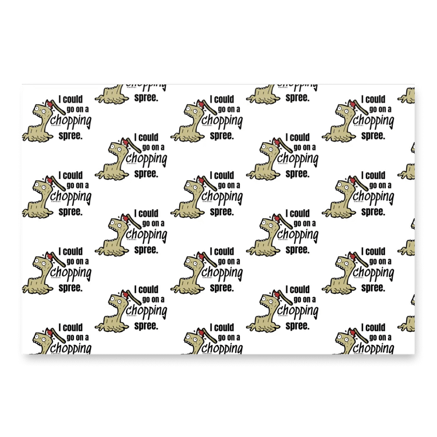 Chopping Spree Black - Gift Wrapping Paper product image (3)