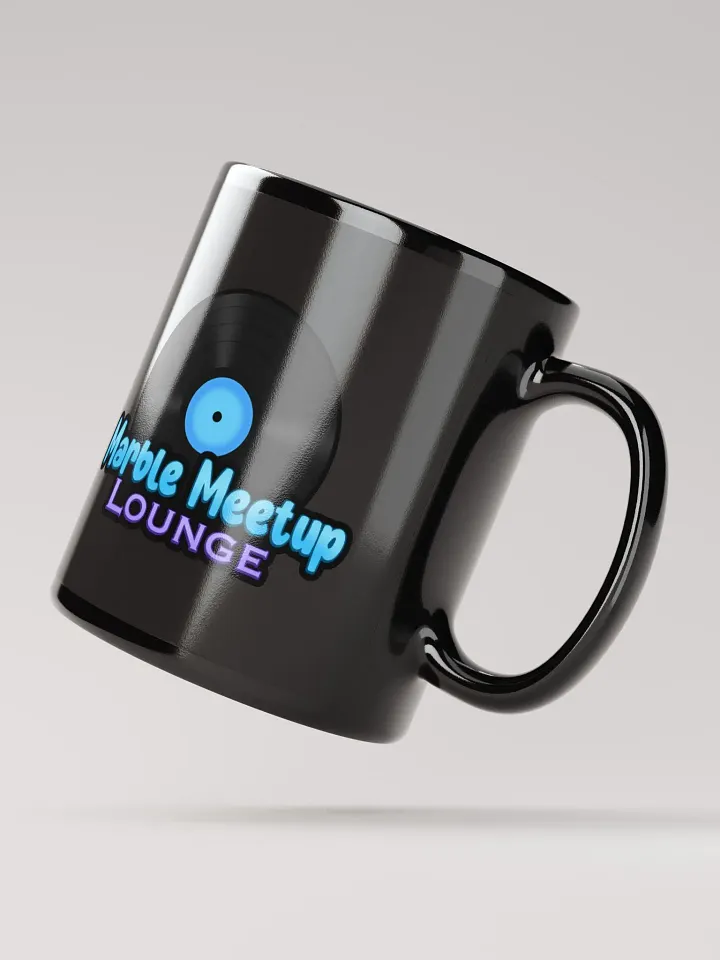 Marble Meetup Lounge Black Glossy Mug product image (4)