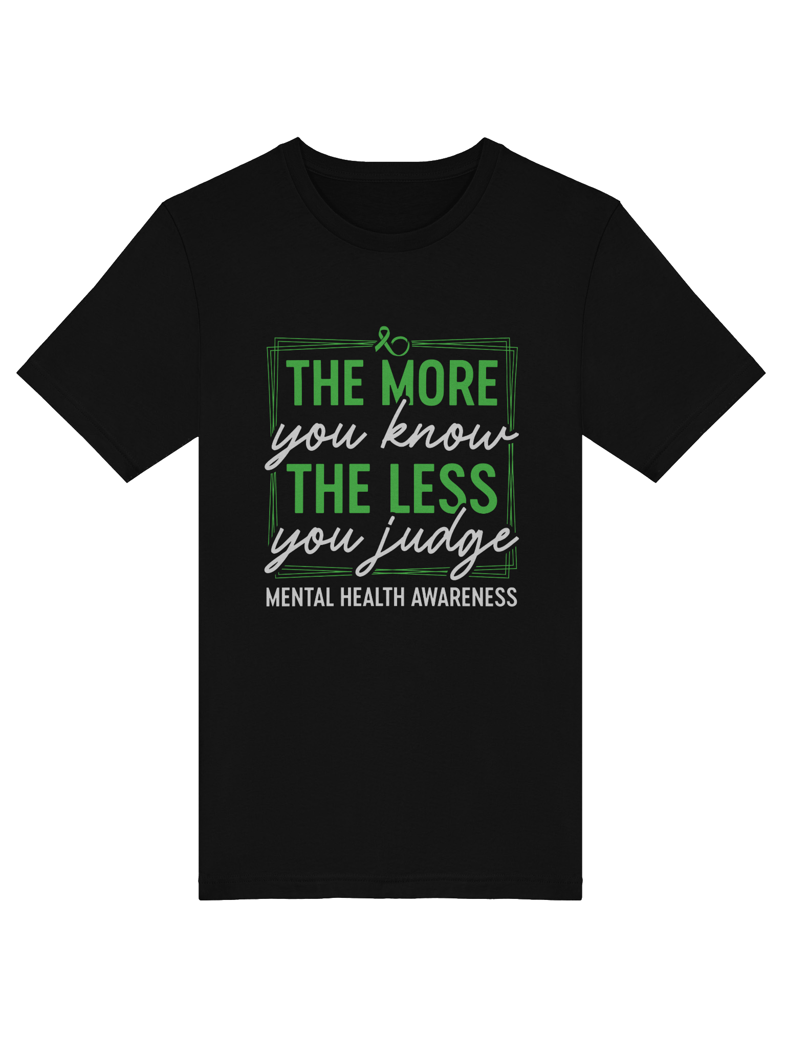 The More You Know The Less You Judge T-Shirt – Choose Empathy | Mental Health Awareness product image (30)