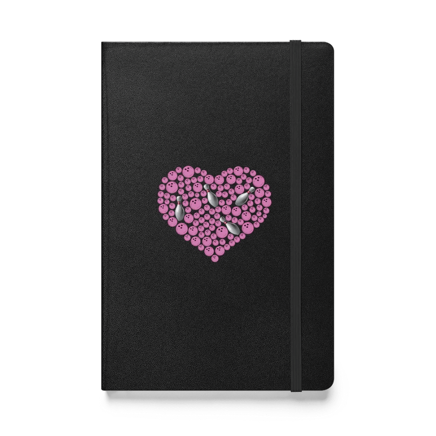 Heart Bowling Strikes Hardcover Notebook product image (1)