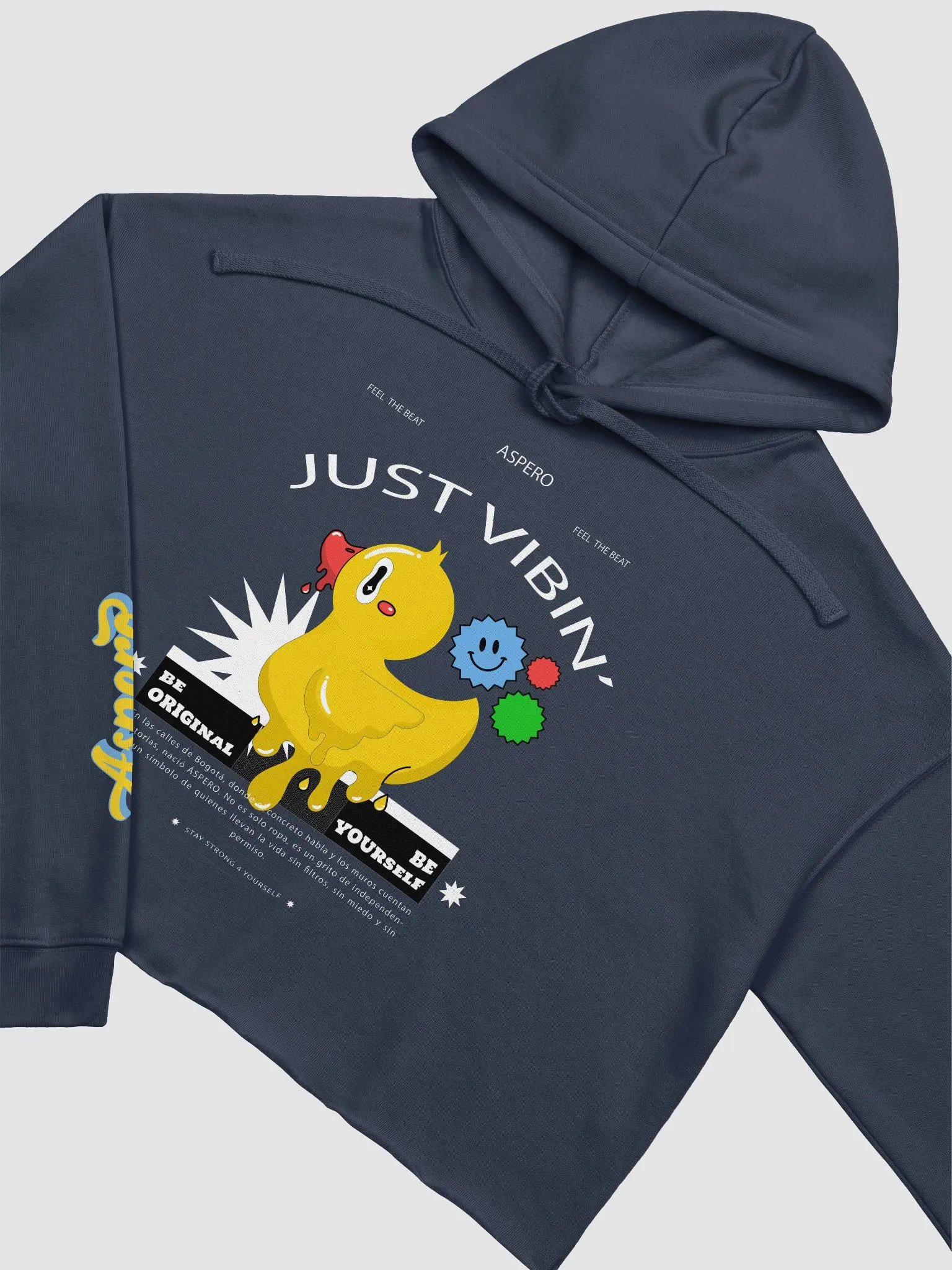 Aspero Cursive Crop Hoodie product image (19)