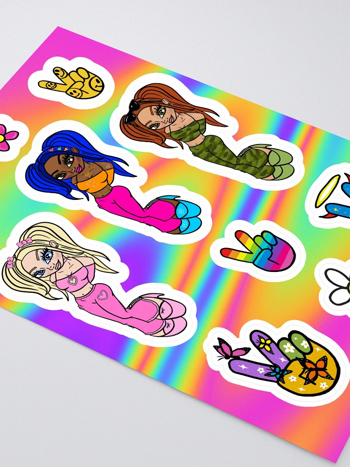Girlie Pops Sticker Sheet product image (2)