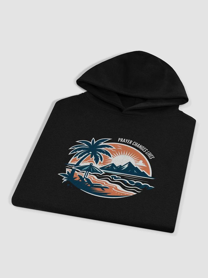 Tropical Sunset Oversized Hoodie | AI Design Faith brings meaning product image (1)