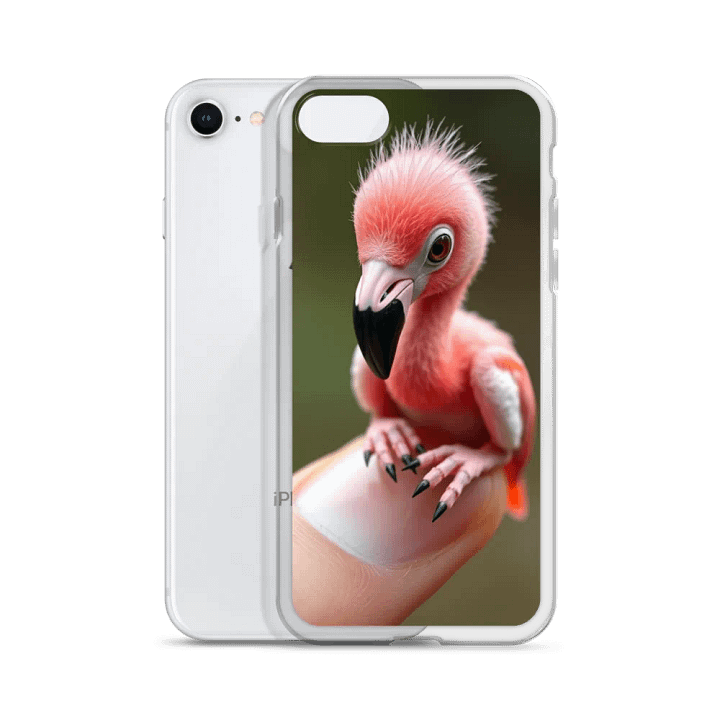 Whimsical Tiny Baby Flamingo iPhone® Case product image (51)