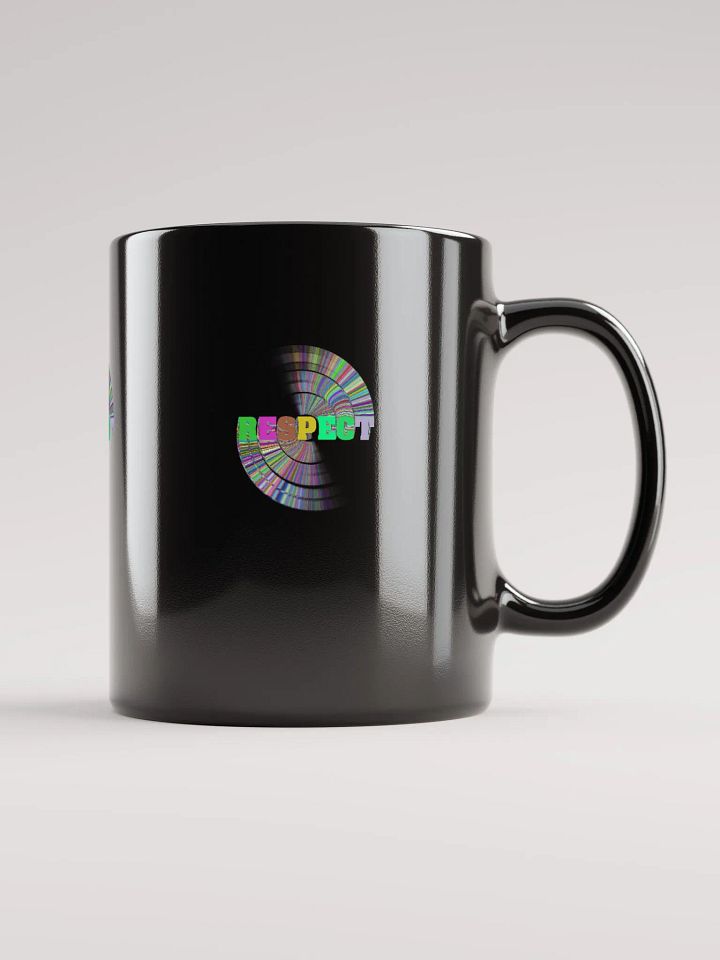 Black Glossy Coffee mug- Respect product image (2)
