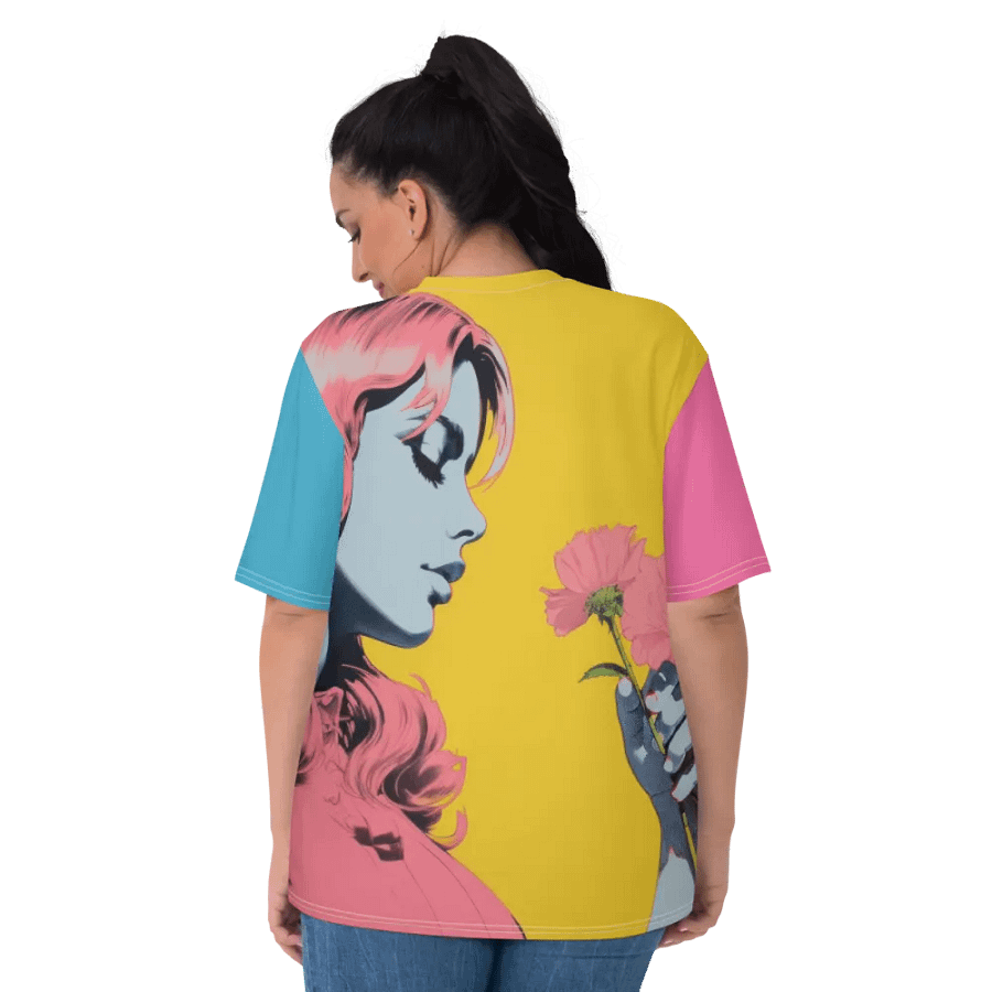 Pink Blooms Women's All-Over Print T-Shirt product image (4)