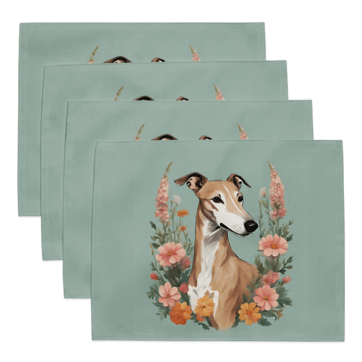 Floral Greyhound Placemat Set product image (1)