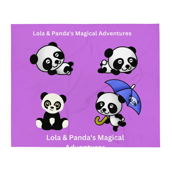 Lola & Panda's Magical Adventures Throw Blanket product image (2)
