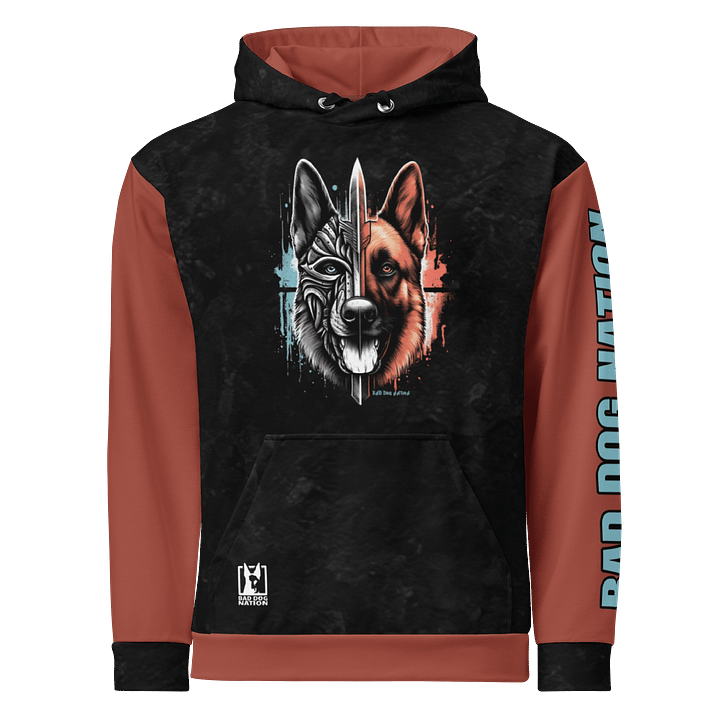 Warrior Malinois - Premium Adult Unisex All Over Print Hoodie product image (2)