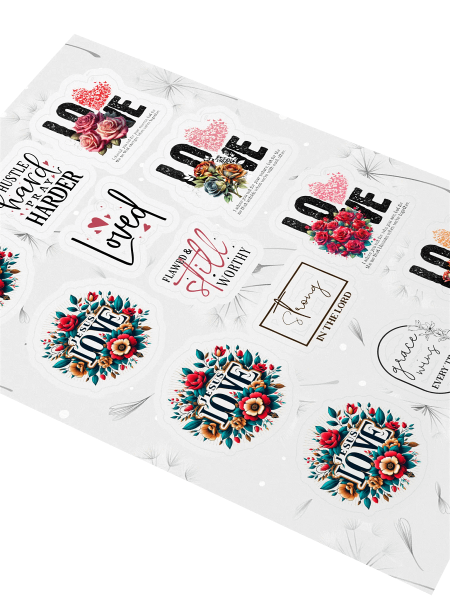 Divine Love and Motivation Sticker Sheet product image (2)
