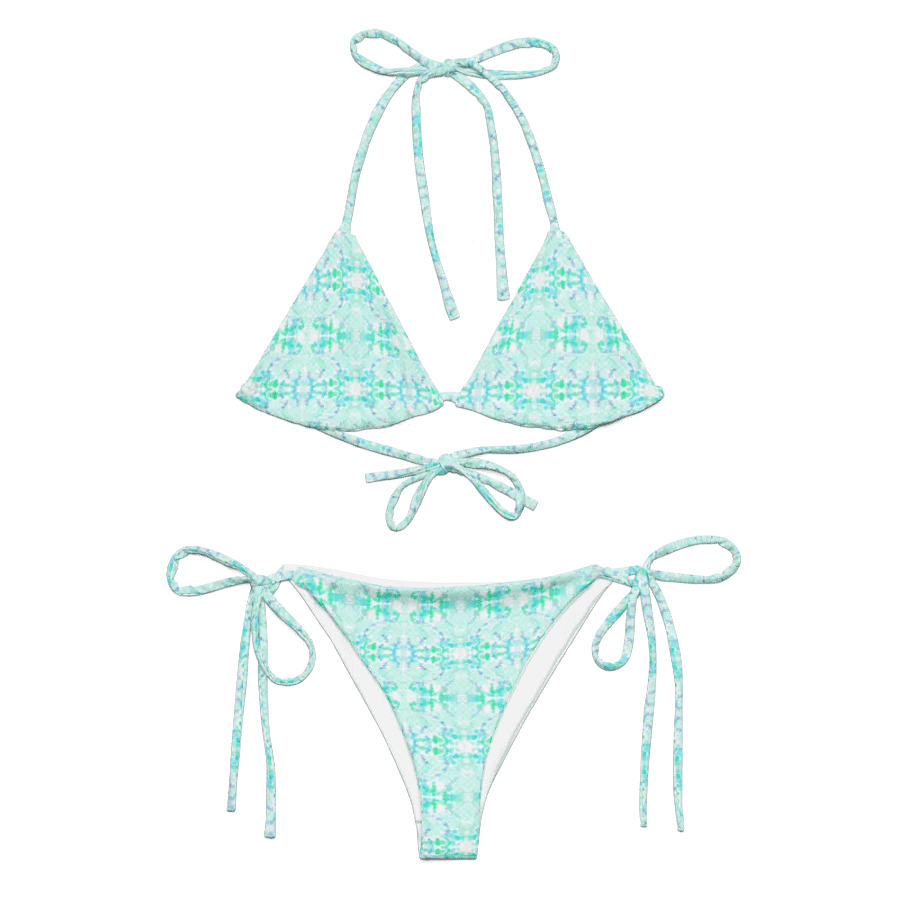 Light Aqua Geometric Pattern Bikini product image (5)