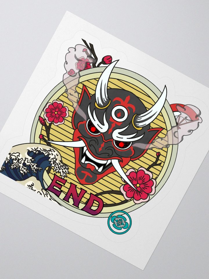 Oni Mask Kiss Cut Stickers product image (6)