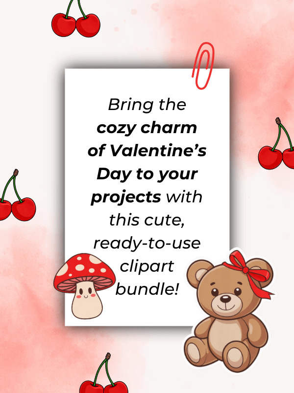 MRR/PLR Red Valentine's Day Clipart product image (9)