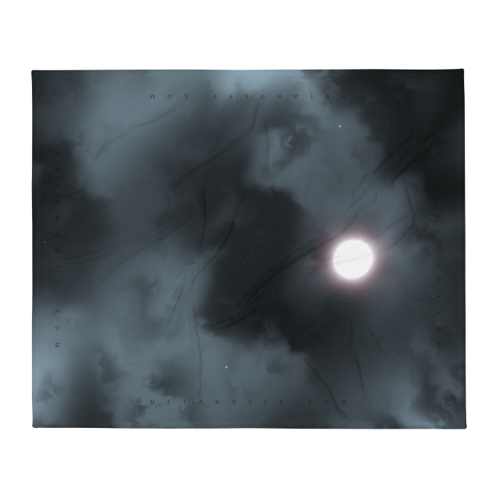Gray Sky Throw Blanket product image (2)