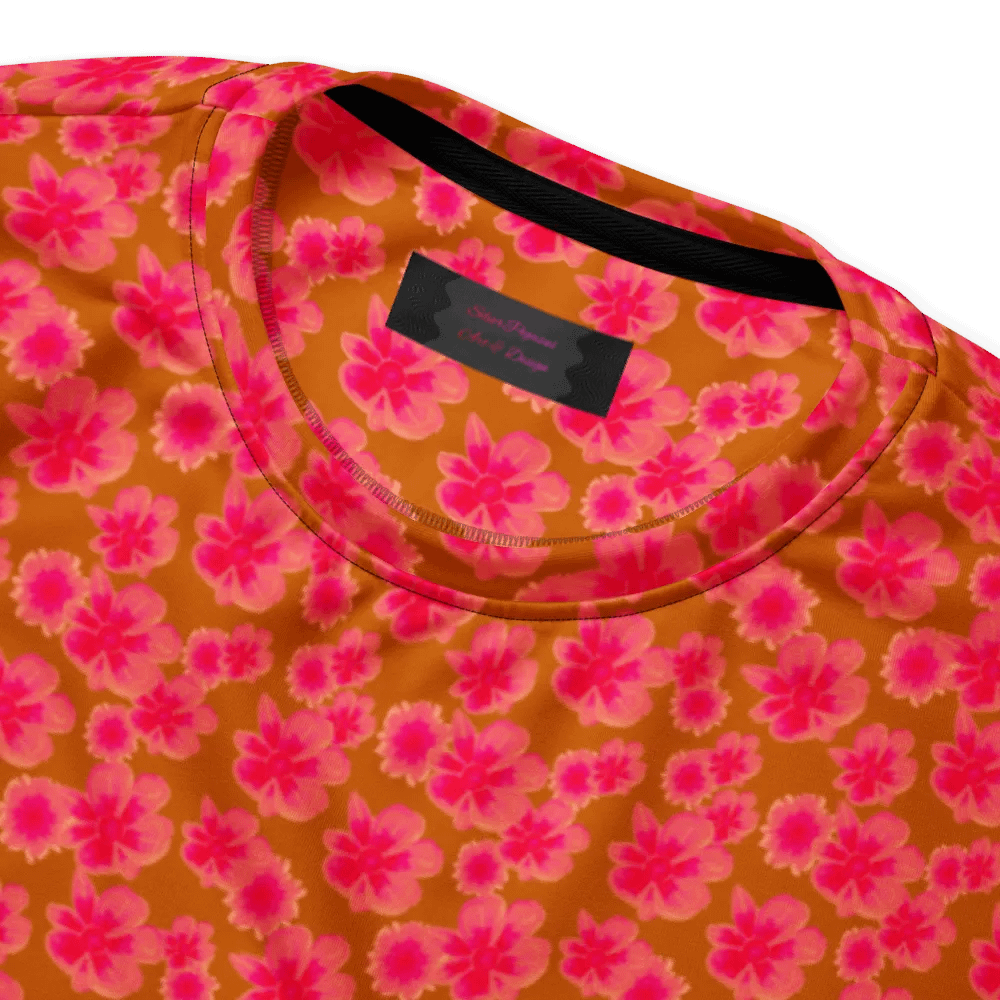 Mini Floral Orange Pink Sweatshirt product image (5)