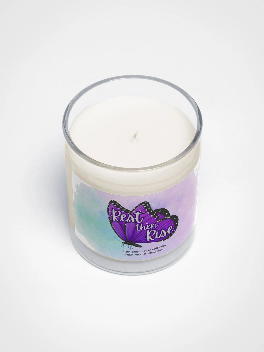 Rest then Rise – Purple Butterfly Soy Candle product image (3)