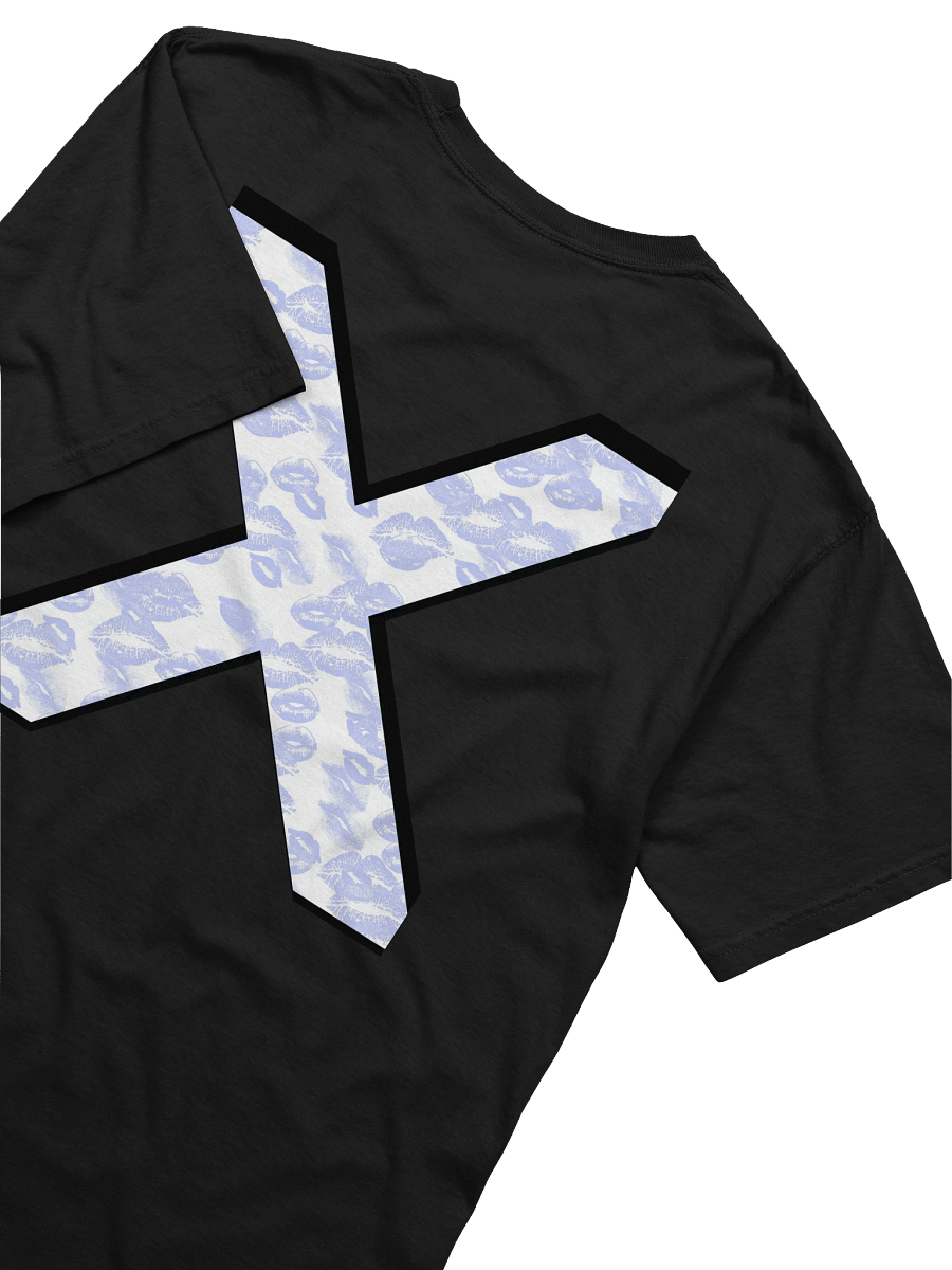 White X Light Blue Lipstick Kisses | Shirt product image (2)