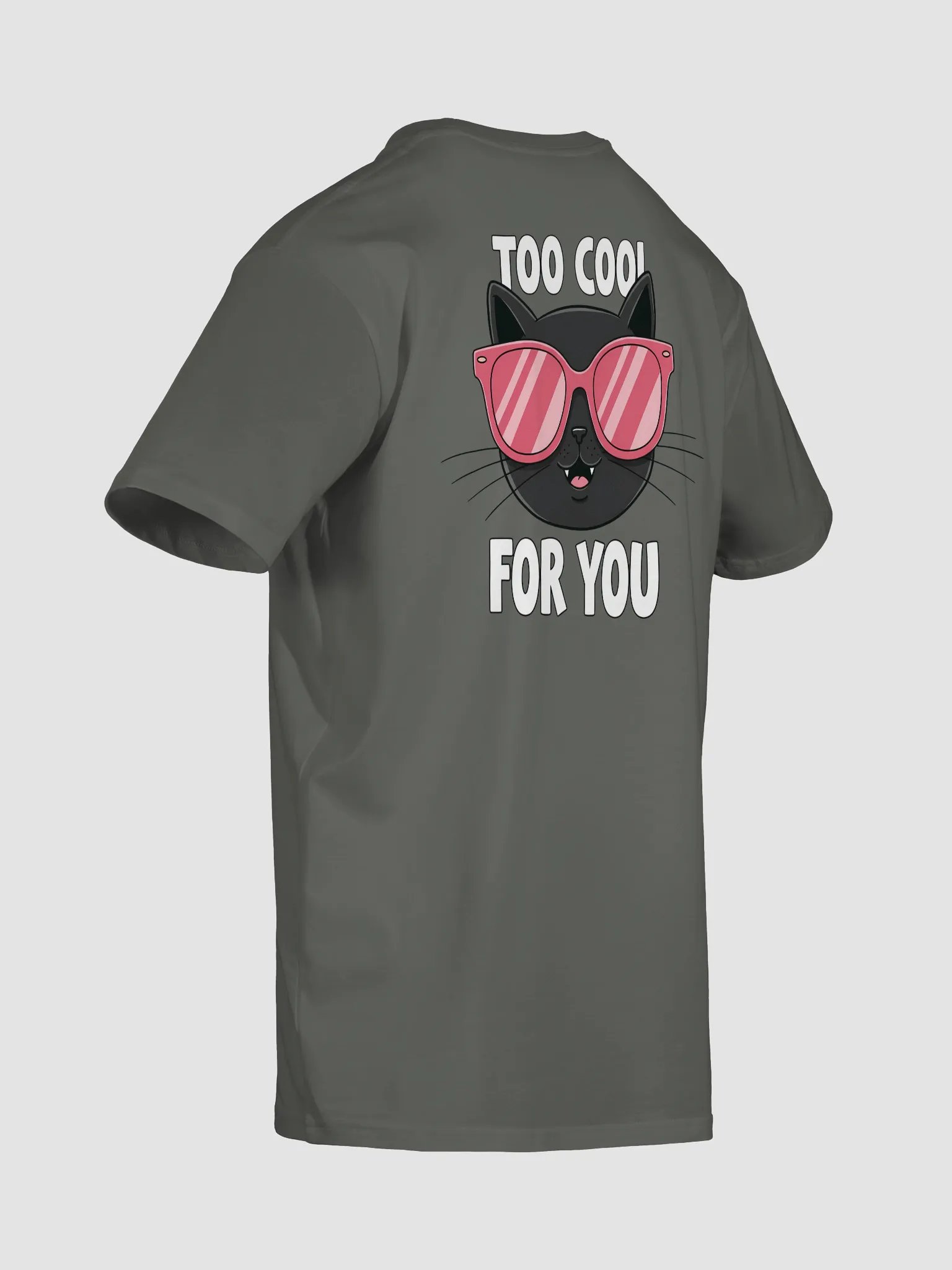 Funny Too Cool for You Black Cat Unisex T-Shirt product image (24)