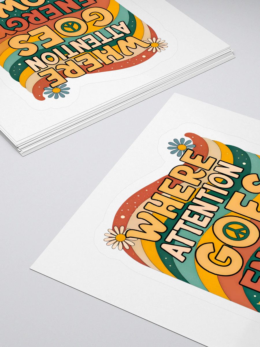 Energy Flows Kiss Cut Sticker product image (4)