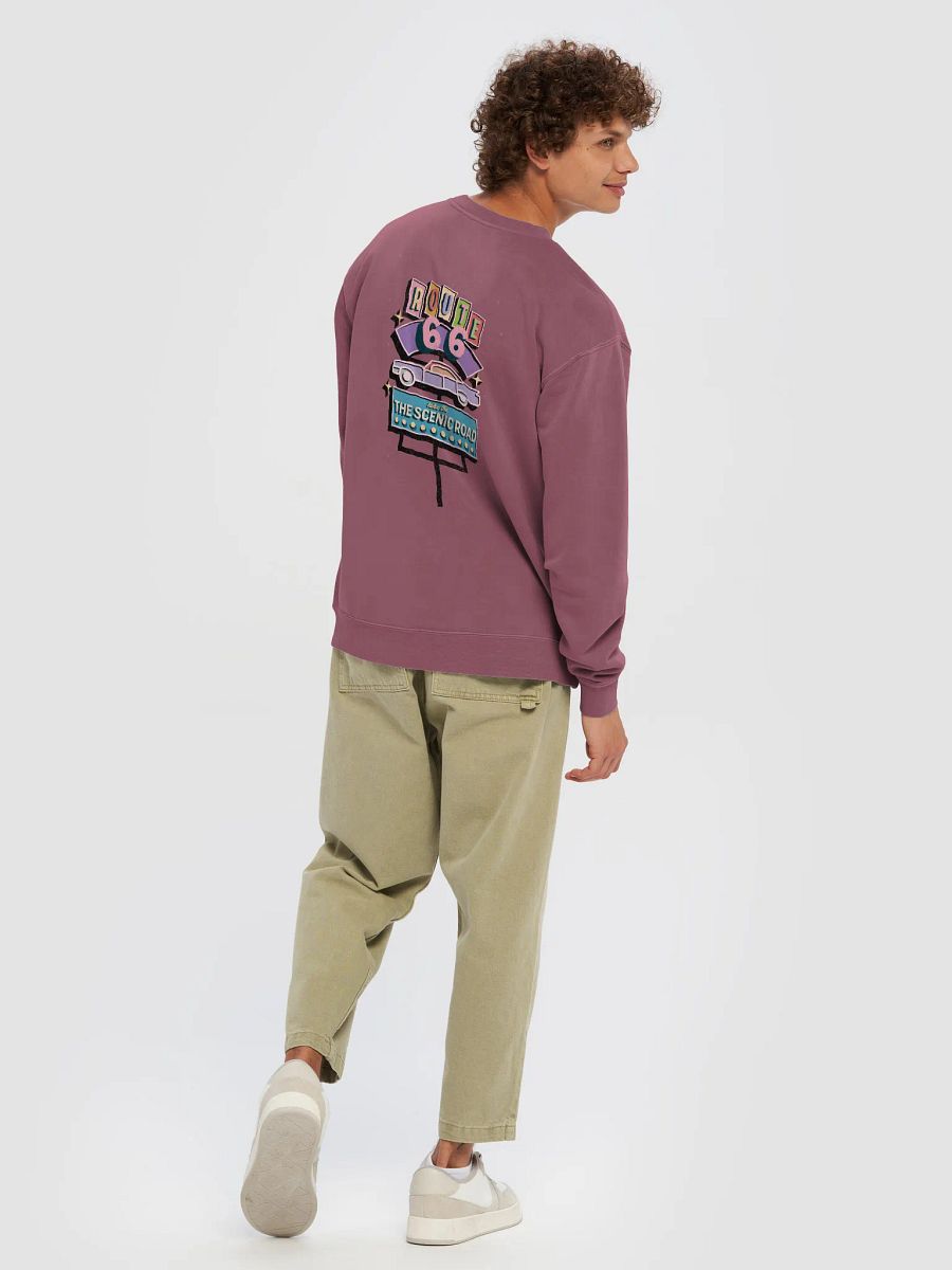 Route 66 Sign Vintage Style Premium Crewneck product image (25)