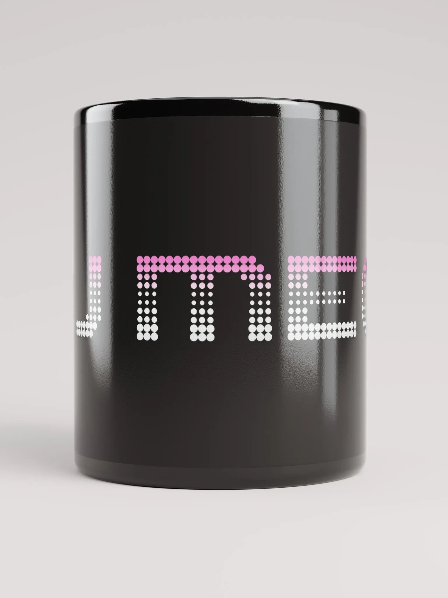 DJ Megu Logo Black Glossy Mug product image (5)
