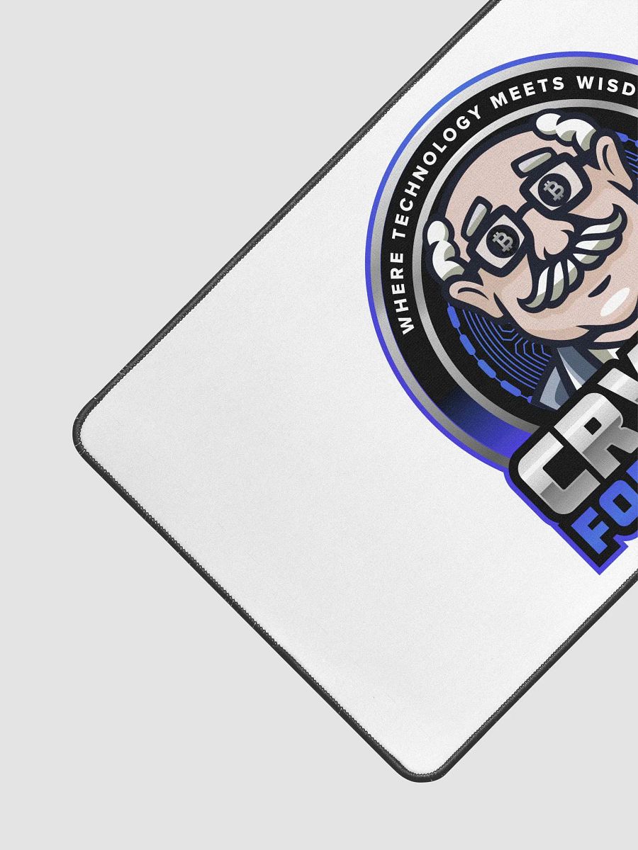Crypto For Seniors Desk Blotter (New 3D Large Logo) product image (3)