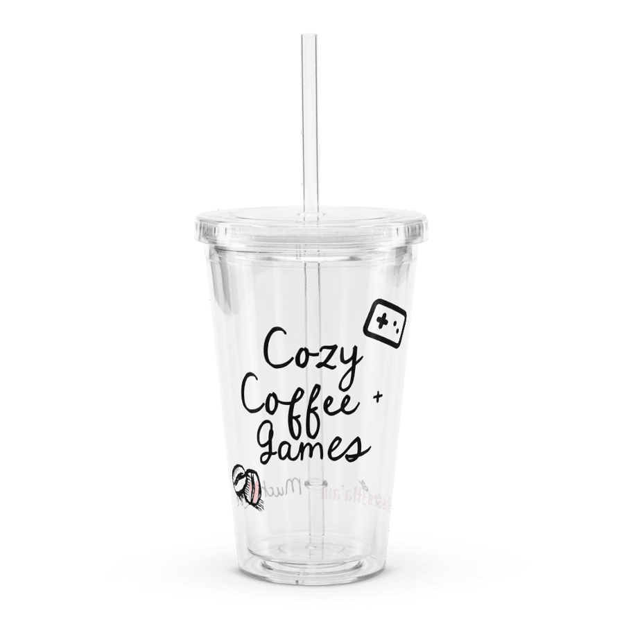 Cozy Coffee + Games Clear Tumbler product image (12)