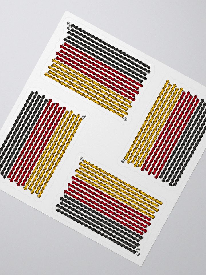 Germany Bike Chain Flag Sticker 4 Pack product image (2)