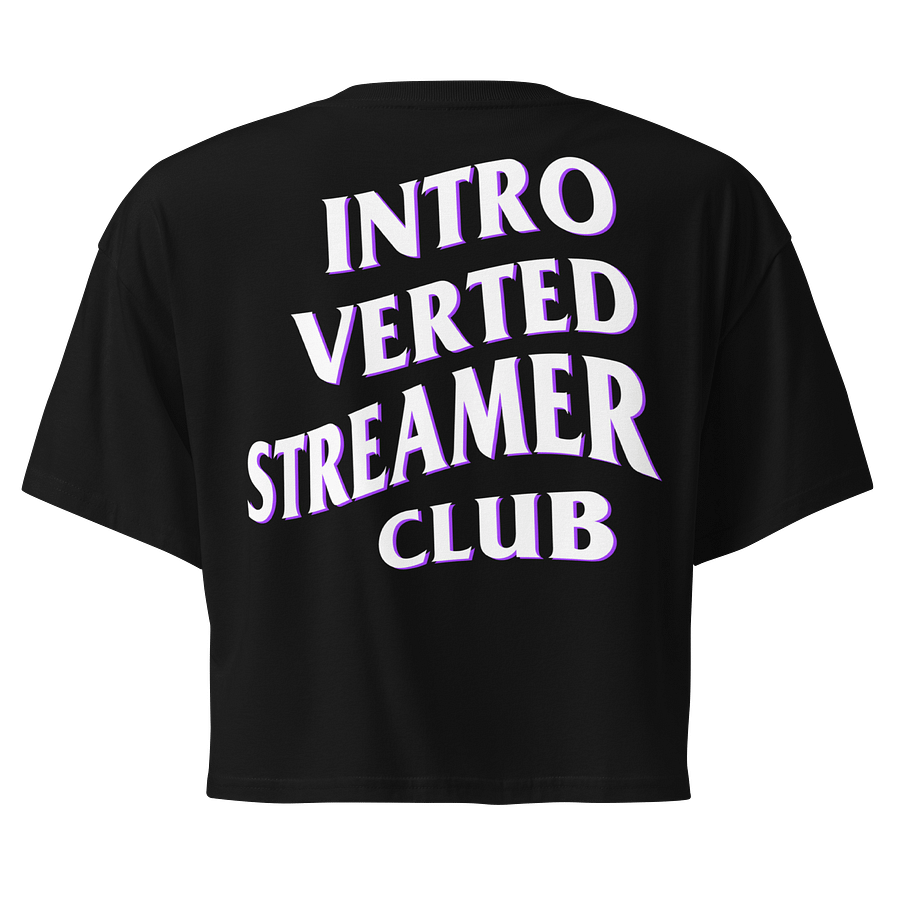 Introverted Streamer Club Tired Team Purple Crop product image (1)