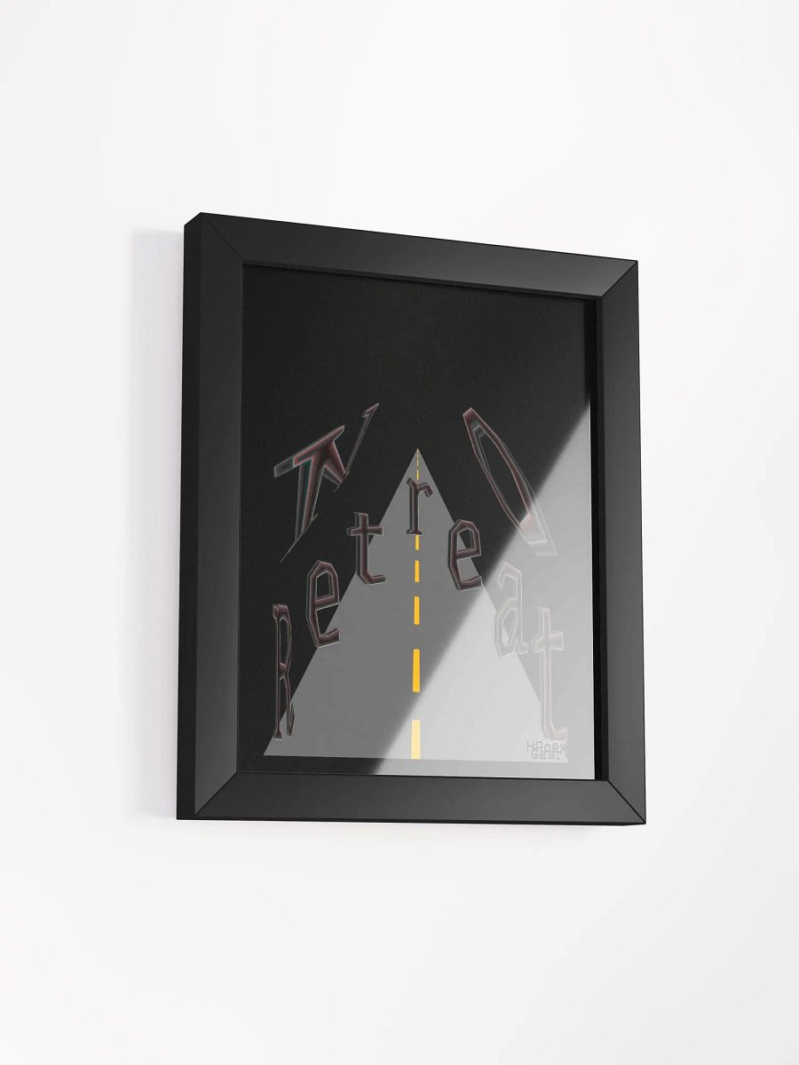 No Retreat - Framed - Black - High-Quality Poster product image (2)