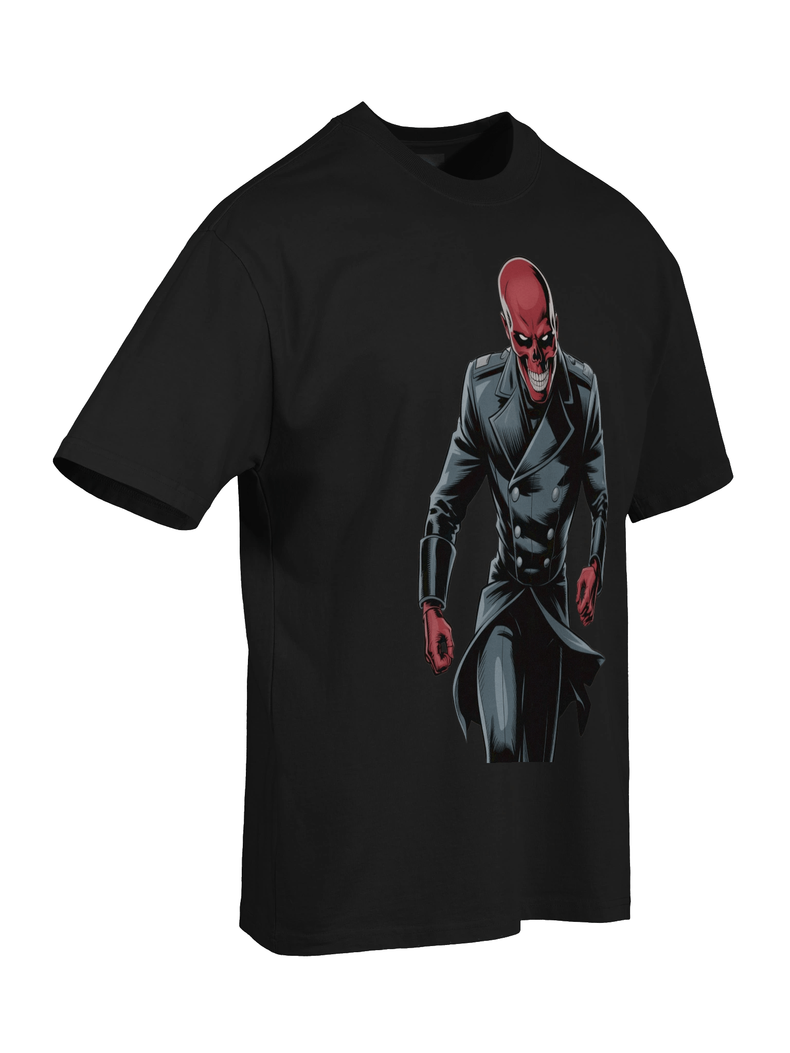Veil of Vengeance: Red Skull Oversized Faded T-Shirt product image (8)