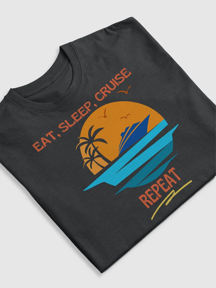 Eat Sleep Cruise Repeat Heavy Tee product image (30)