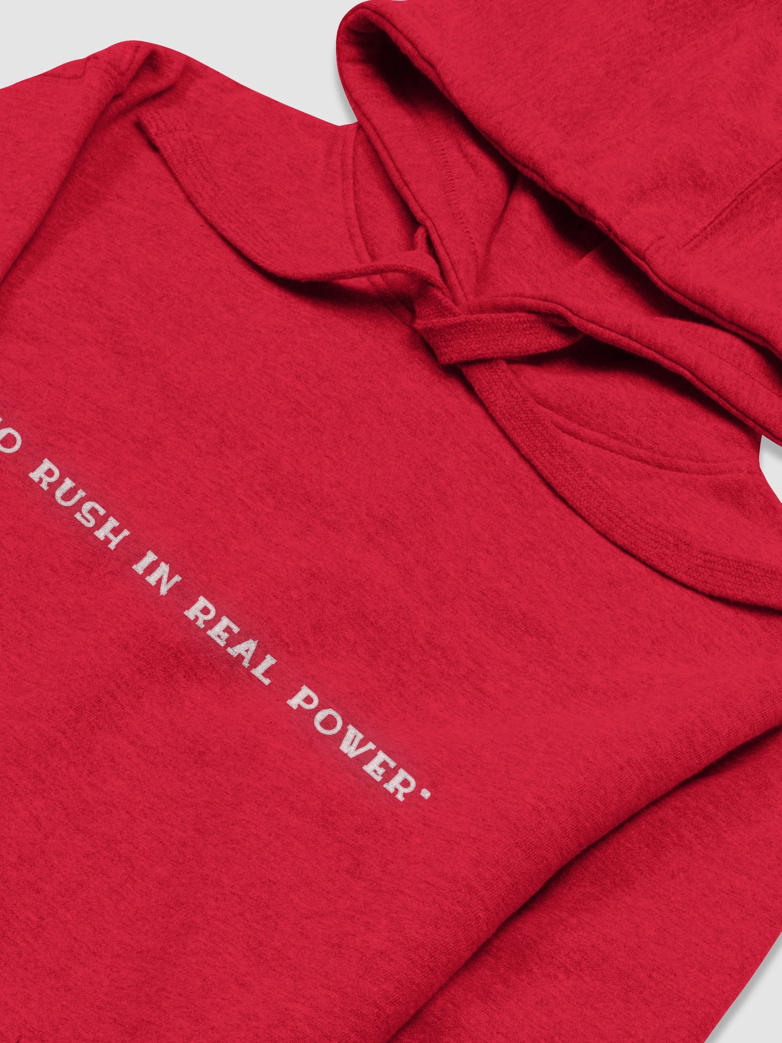 Hoodie – Red “No Rush in Your Power” Edition ❤️‍🔥 Soft in the touch. Solid in the message. product image (3)