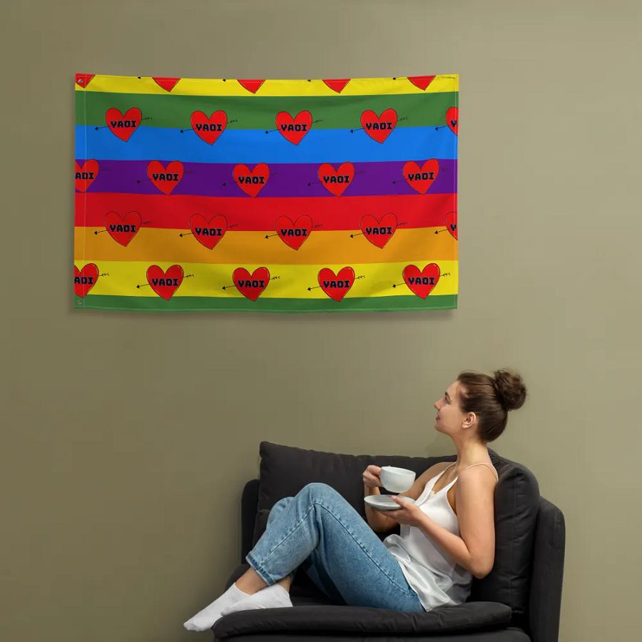I Love Yaoi Flag product image (12)