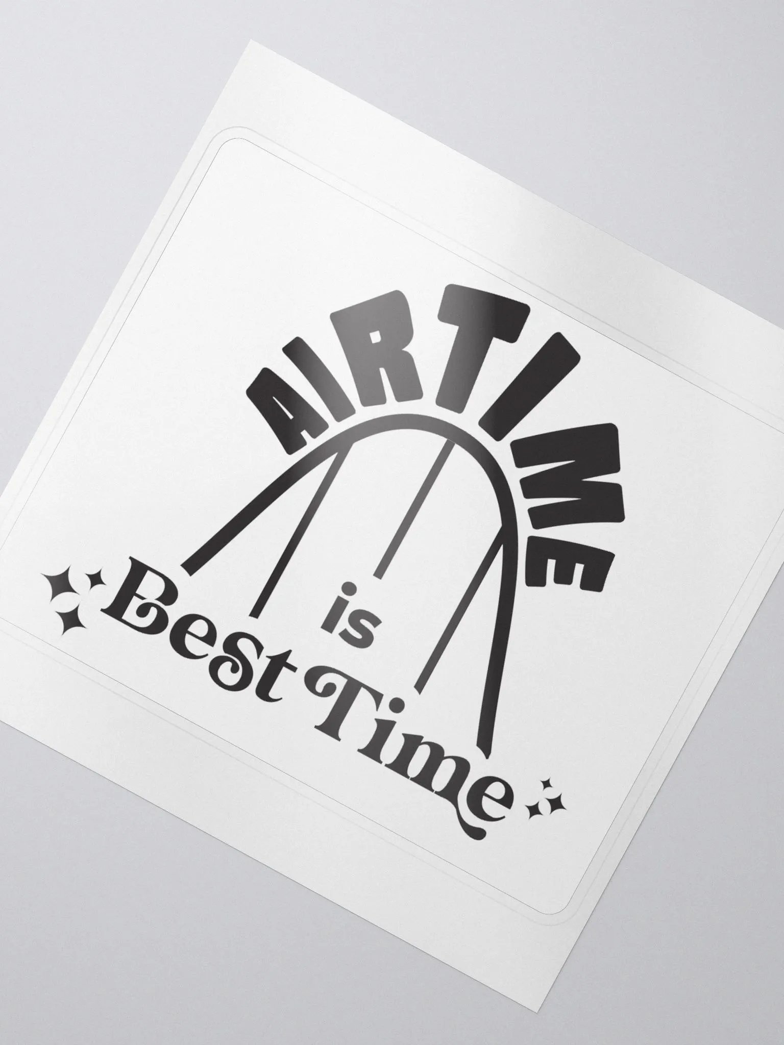 AIR TIME IS BEST TIME - sticker product image (2)