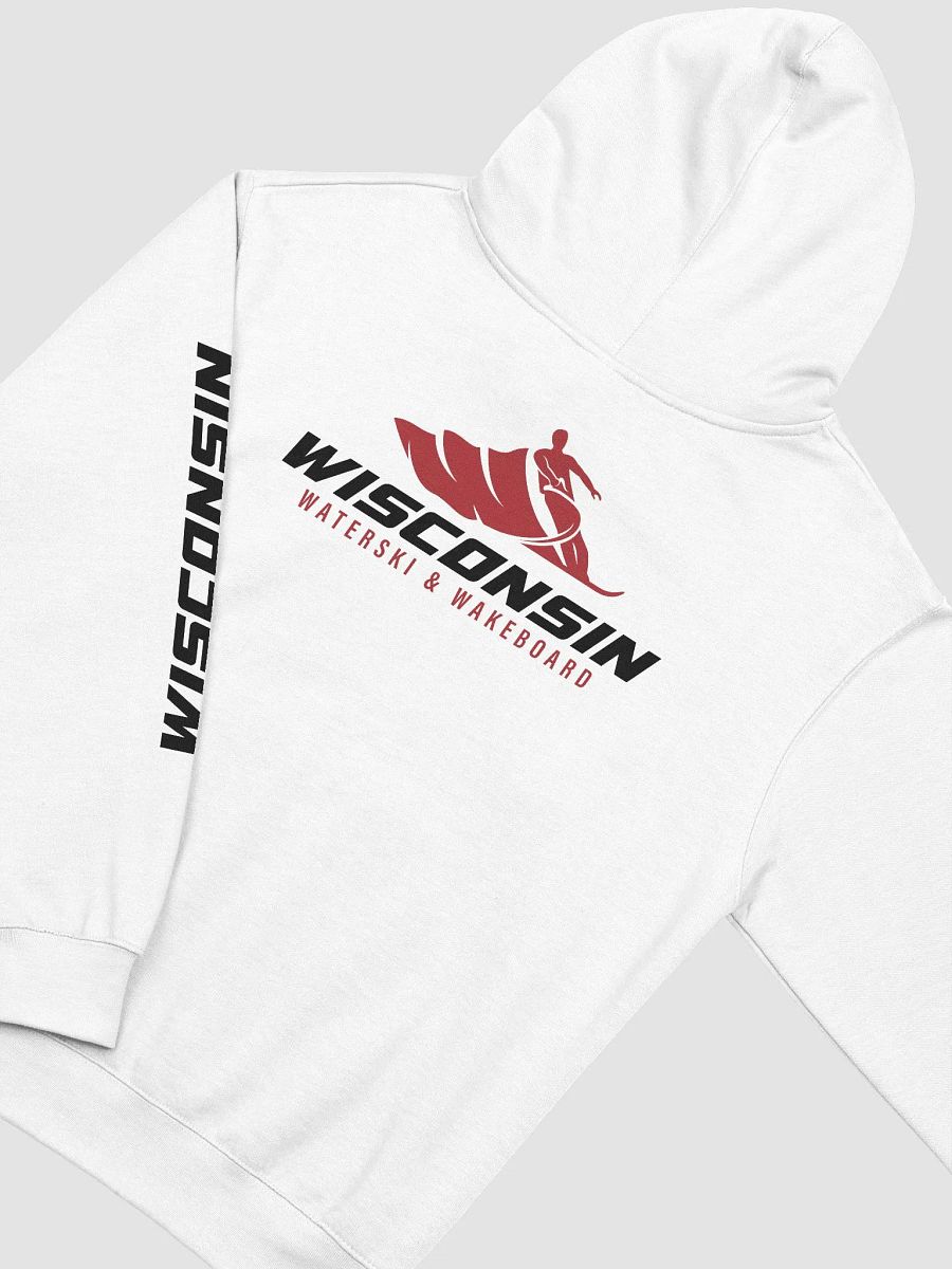 Wisconsin Waterski Hoodie (White) product image (4)