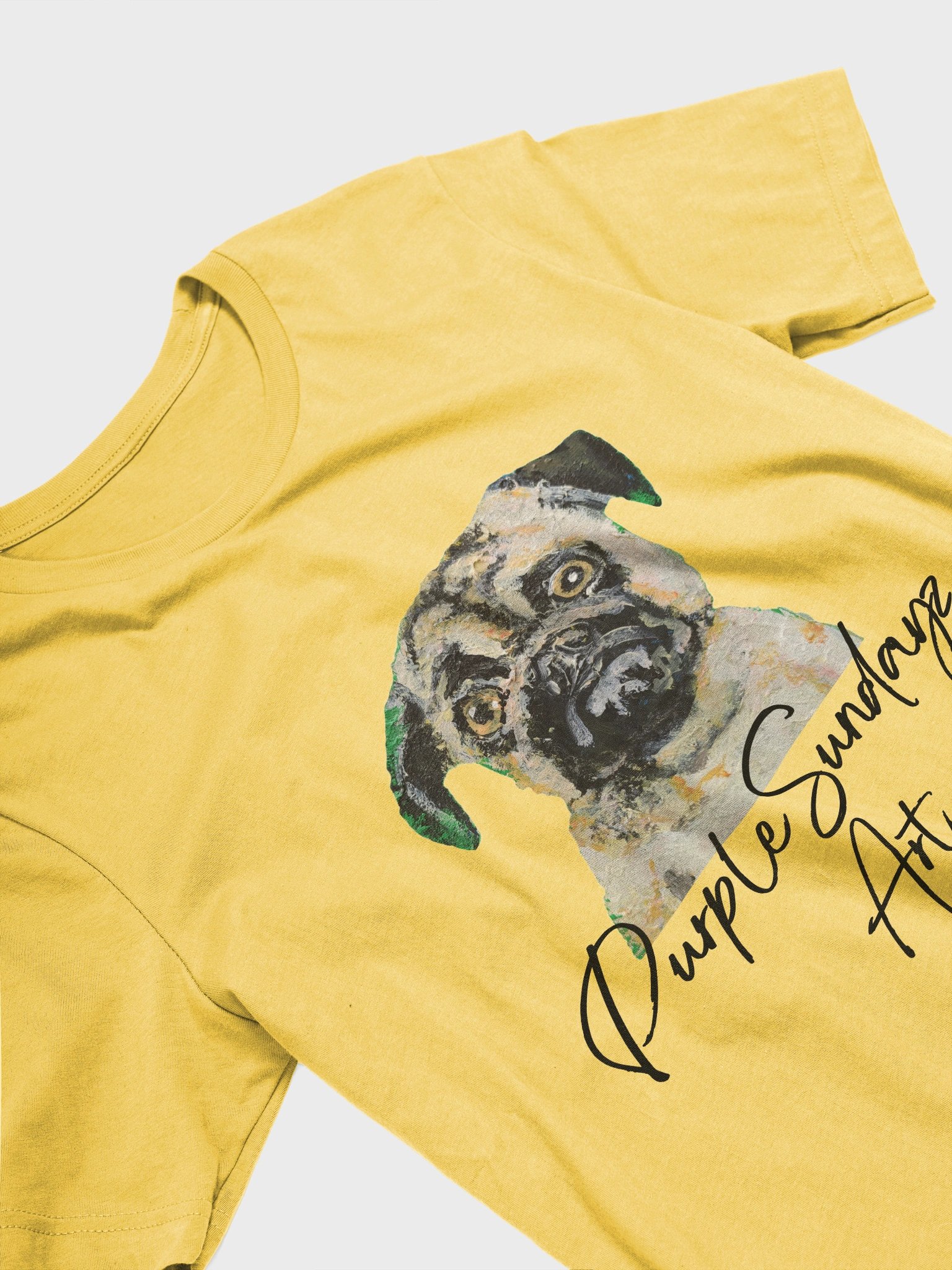 Cute Sad Pug Soft Cotton Tee product image (3)
