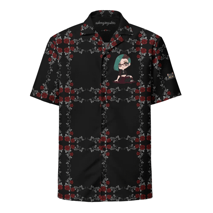 Black Twitch Hawaiian Dress Shirt product image (1)
