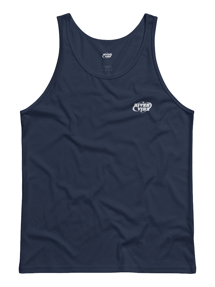 Men's White Starry River Vibz Logo Tank product image (1)