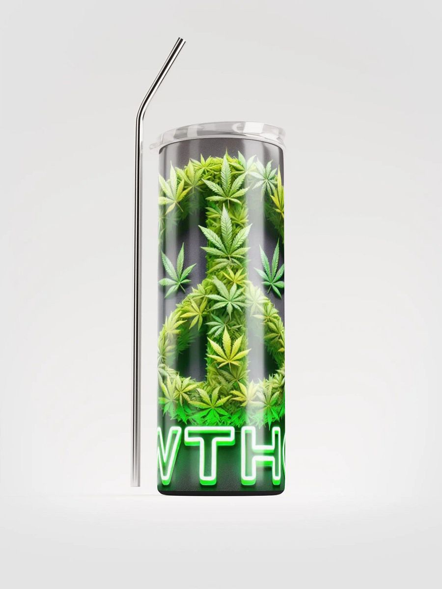 Da Cannabis Peace Symbol Stainless Steel Tumbler product image (2)